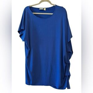 Chicos Cascade Side Ruffle Blouse